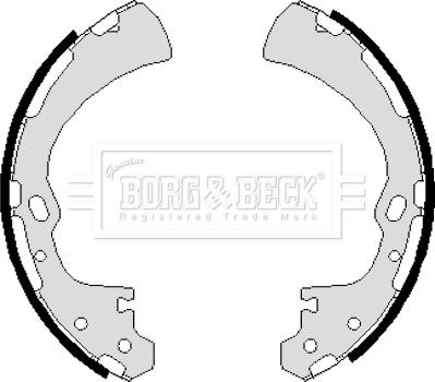 Borg & Beck BBS6019 - Комплект гальм, барабанний механізм autozip.com.ua