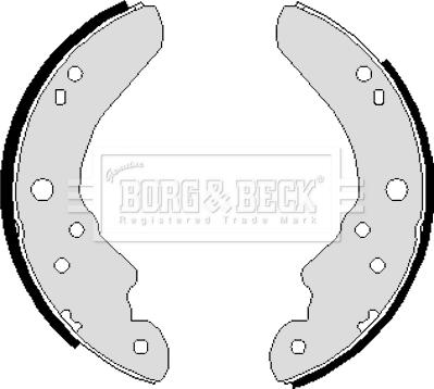 Borg & Beck BBS6011 - Комплект гальм, барабанний механізм autozip.com.ua