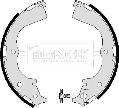 Borg & Beck BBS6018 - Комплект гальм, барабанний механізм autozip.com.ua