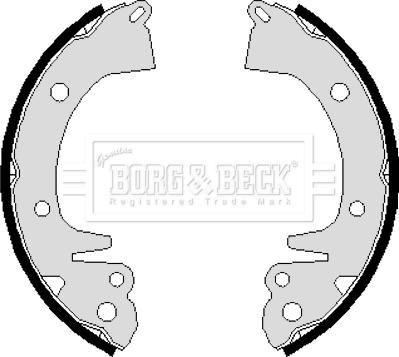 Borg & Beck BBS6085 - Комплект гальм, барабанний механізм autozip.com.ua