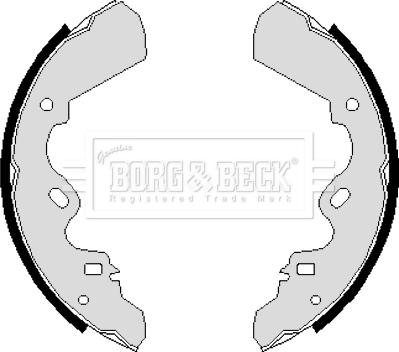 Borg & Beck BBS6083 - Комплект гальм, барабанний механізм autozip.com.ua