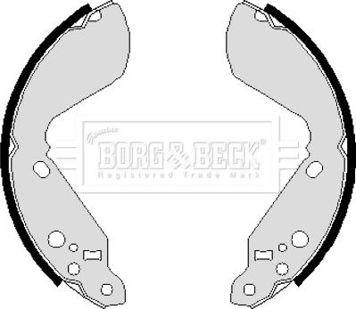 Borg & Beck BBS6031 - Комплект гальм, барабанний механізм autozip.com.ua