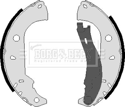 Borg & Beck BBS6026 - Комплект гальм, барабанний механізм autozip.com.ua