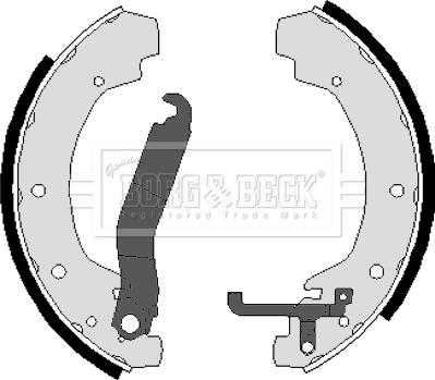 Borg & Beck BBS6023 - Комплект гальм, барабанний механізм autozip.com.ua