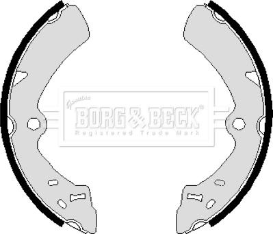 Borg & Beck BBS6073 - Комплект гальм, барабанний механізм autozip.com.ua