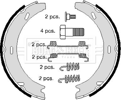 Borg & Beck BBS6199 - Комплект гальм, ручник, парковка autozip.com.ua