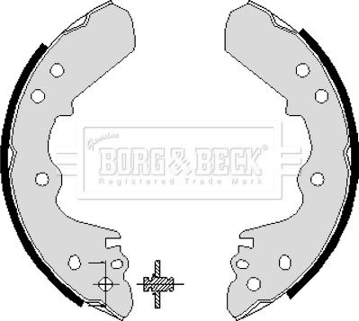 Borg & Beck BBS6196 - Комплект гальм, барабанний механізм autozip.com.ua