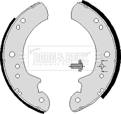 Borg & Beck BBS6191 - Комплект гальм, барабанний механізм autozip.com.ua