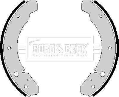 Borg & Beck BBS6141 - Комплект гальм, барабанний механізм autozip.com.ua