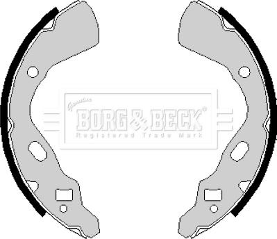Borg & Beck BBS6148 - Комплект гальм, барабанний механізм autozip.com.ua