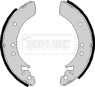 Borg & Beck BBS6143 - Комплект гальм, барабанний механізм autozip.com.ua