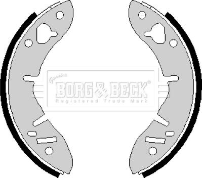 Borg & Beck BBS6155 - Комплект гальм, барабанний механізм autozip.com.ua