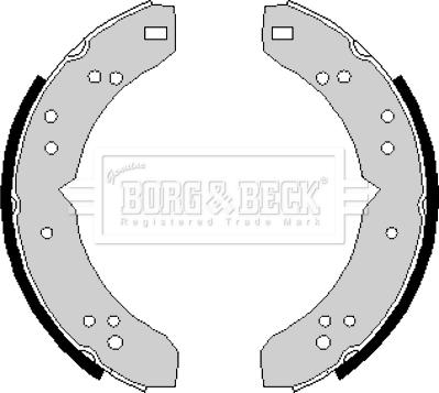 Borg & Beck BBS6150 - Комплект гальм, барабанний механізм autozip.com.ua