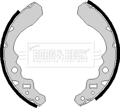 Borg & Beck BBS6152 - Комплект гальм, барабанний механізм autozip.com.ua