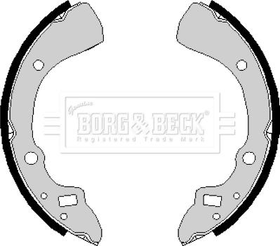 Borg & Beck BBS6166 - Комплект гальм, барабанний механізм autozip.com.ua