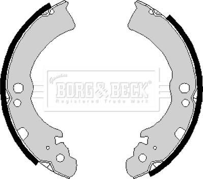 Borg & Beck BBS6168 - Комплект гальм, барабанний механізм autozip.com.ua