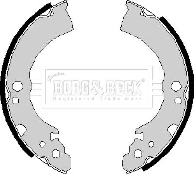 Borg & Beck BBS6163 - Комплект гальм, барабанний механізм autozip.com.ua