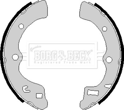 Borg & Beck BBS6167 - Комплект гальм, барабанний механізм autozip.com.ua