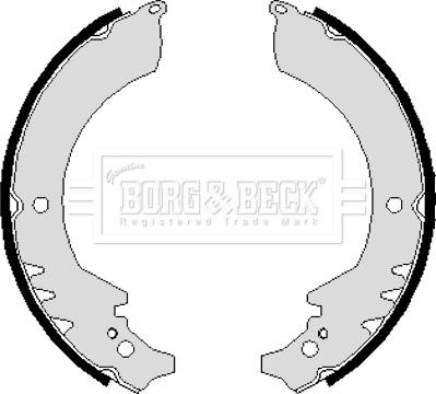 Borg & Beck BBS6109 - Комплект гальм, барабанний механізм autozip.com.ua