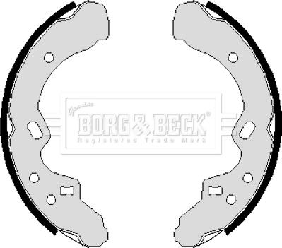 Borg & Beck BBS6105 - Комплект гальм, барабанний механізм autozip.com.ua