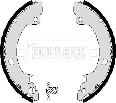 Borg & Beck BBS6100 - Комплект гальм, барабанний механізм autozip.com.ua