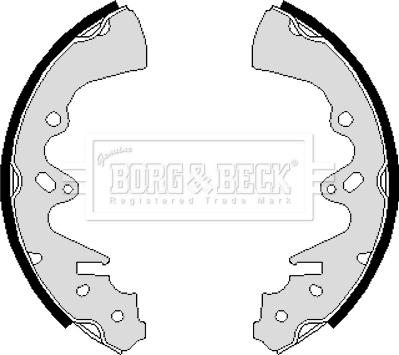 Borg & Beck BBS6108 - Комплект гальм, барабанний механізм autozip.com.ua