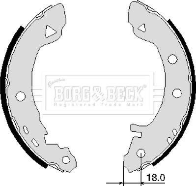 Borg & Beck BBS6103 - Комплект гальм, барабанний механізм autozip.com.ua