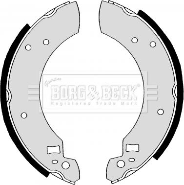 Borg & Beck BBS6119 - Комплект гальм, барабанний механізм autozip.com.ua