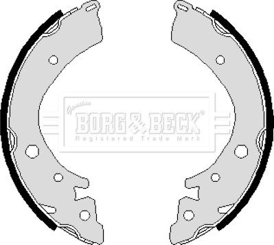 Borg & Beck BBS6116 - Комплект гальм, барабанний механізм autozip.com.ua