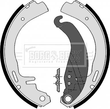 Borg & Beck BBS6110 - Комплект гальм, барабанний механізм autozip.com.ua