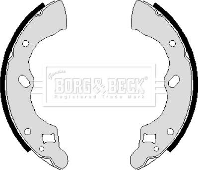 Borg & Beck BBS6118 - Комплект гальм, барабанний механізм autozip.com.ua
