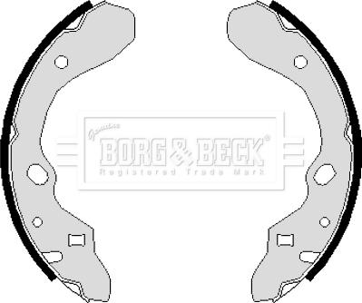 Borg & Beck BBS6112 - Комплект гальм, барабанний механізм autozip.com.ua