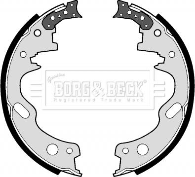 Borg & Beck BBS6186 - Комплект гальм, барабанний механізм autozip.com.ua