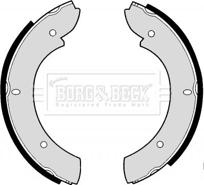 Borg & Beck BBS6180 - Комплект гальм, ручник, парковка autozip.com.ua