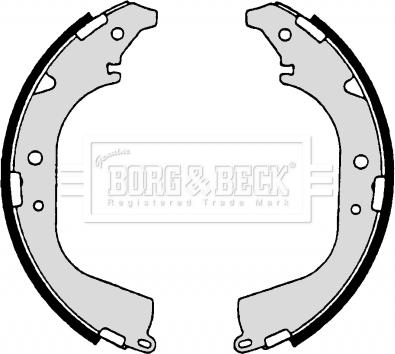 Borg & Beck BBS6182 - Комплект гальм, барабанний механізм autozip.com.ua