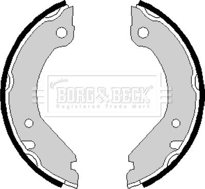 Borg & Beck BBS6134 - Комплект гальм, ручник, парковка autozip.com.ua