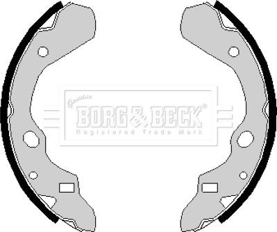 Borg & Beck BBS6130 - Комплект гальм, барабанний механізм autozip.com.ua