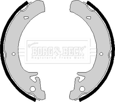 Borg & Beck BBS6133 - Комплект гальм, барабанний механізм autozip.com.ua