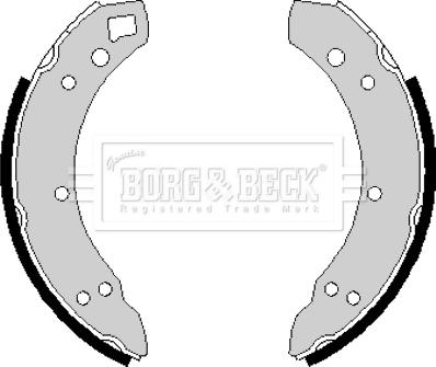 Borg & Beck BBS6137 - Комплект гальм, барабанний механізм autozip.com.ua