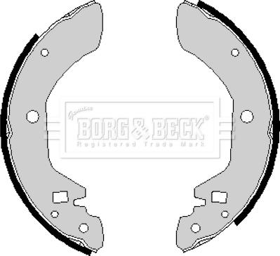 Borg & Beck BBS6126 - Комплект гальм, барабанний механізм autozip.com.ua