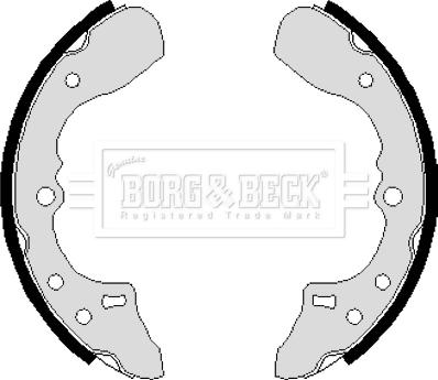 Borg & Beck BBS6120 - Комплект гальм, барабанний механізм autozip.com.ua