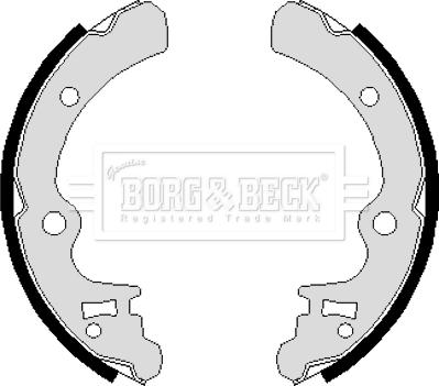 Borg & Beck BBS6121 - Комплект гальм, барабанний механізм autozip.com.ua