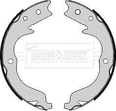 Borg & Beck BBS6398 - Комплект гальм, ручник, парковка autozip.com.ua