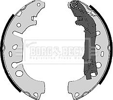 Borg & Beck BBS6368 - Комплект гальм, барабанний механізм autozip.com.ua