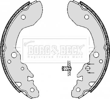 Borg & Beck BBS6304 - Комплект гальм, барабанний механізм autozip.com.ua