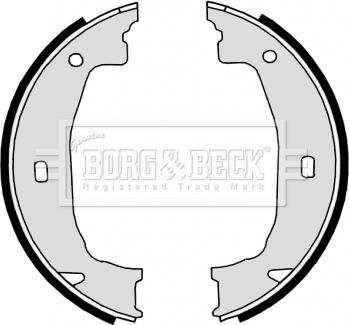 Borg & Beck BBS6315 - Комплект гальм, ручник, парковка autozip.com.ua