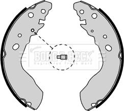 Borg & Beck BBS6338 - Комплект гальм, барабанний механізм autozip.com.ua