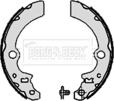 Borg & Beck BBS6333 - Комплект гальм, барабанний механізм autozip.com.ua