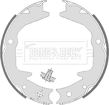 Borg & Beck BBS6329 - Комплект гальм, ручник, парковка autozip.com.ua