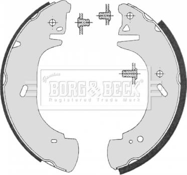 Borg & Beck BBS6325 - Комплект гальм, барабанний механізм autozip.com.ua